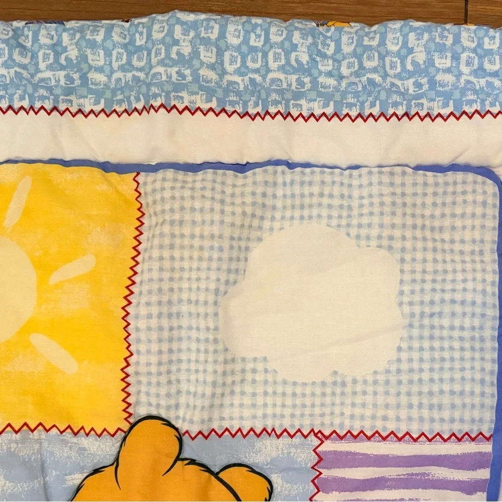 Vintage 90s Disney Winnie the Pooh Baby Quilt Blanket Comforter